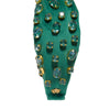 Lele Sadoughi HEADBANDS PINE GREEN SWAROVSKI TRESOR KNOTTED HEADBAND