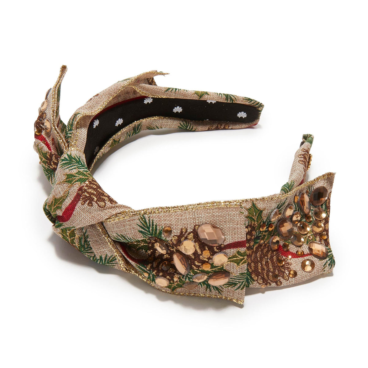 Lele Sadoughi HEADBANDS PINECONE SHIRLEY CRYSTAL PEBBLE HEADBAND