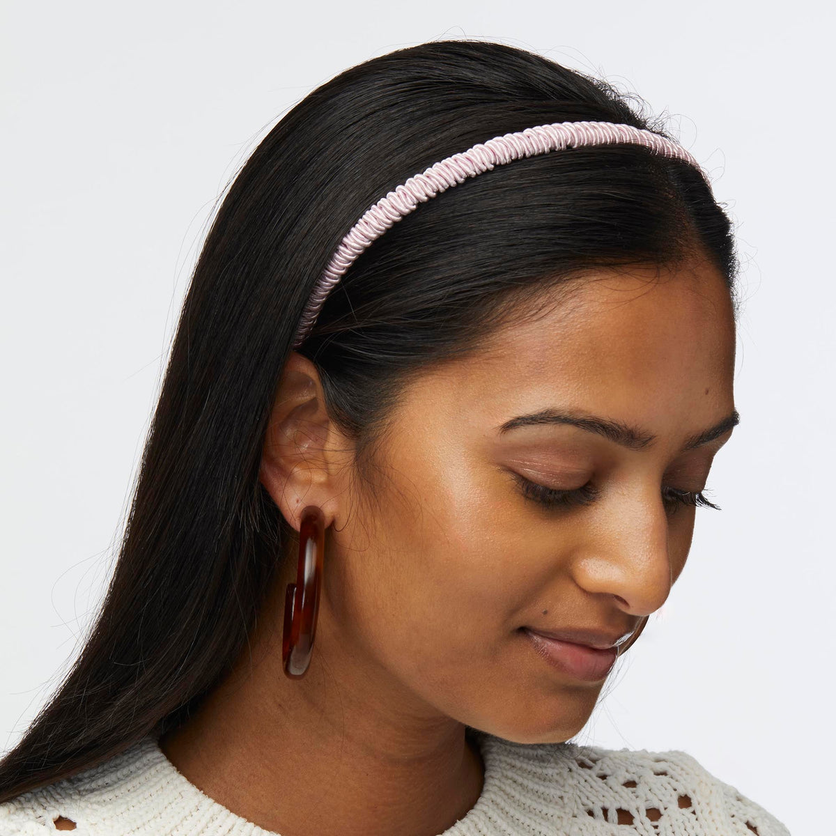 LELE SADOUGHI HEADBANDS PINK LEMONADE ISLA CORDING HEADBAND