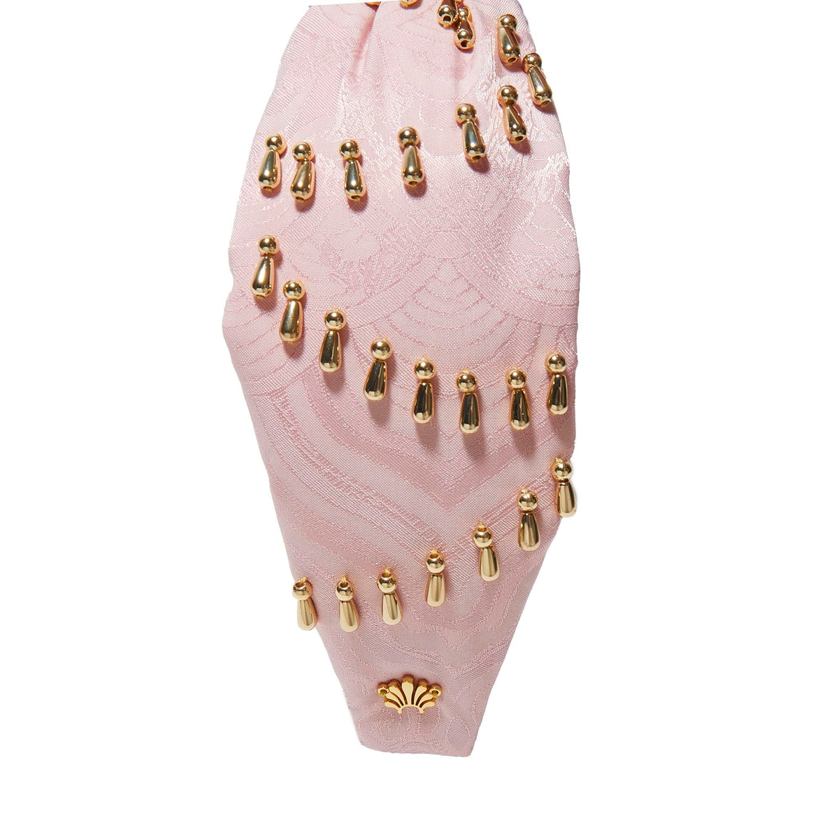 LELE SADOUGHI HEADBANDS PINK LEMONADE KNOTTED VENUS EMBELLISHED HEADBAND