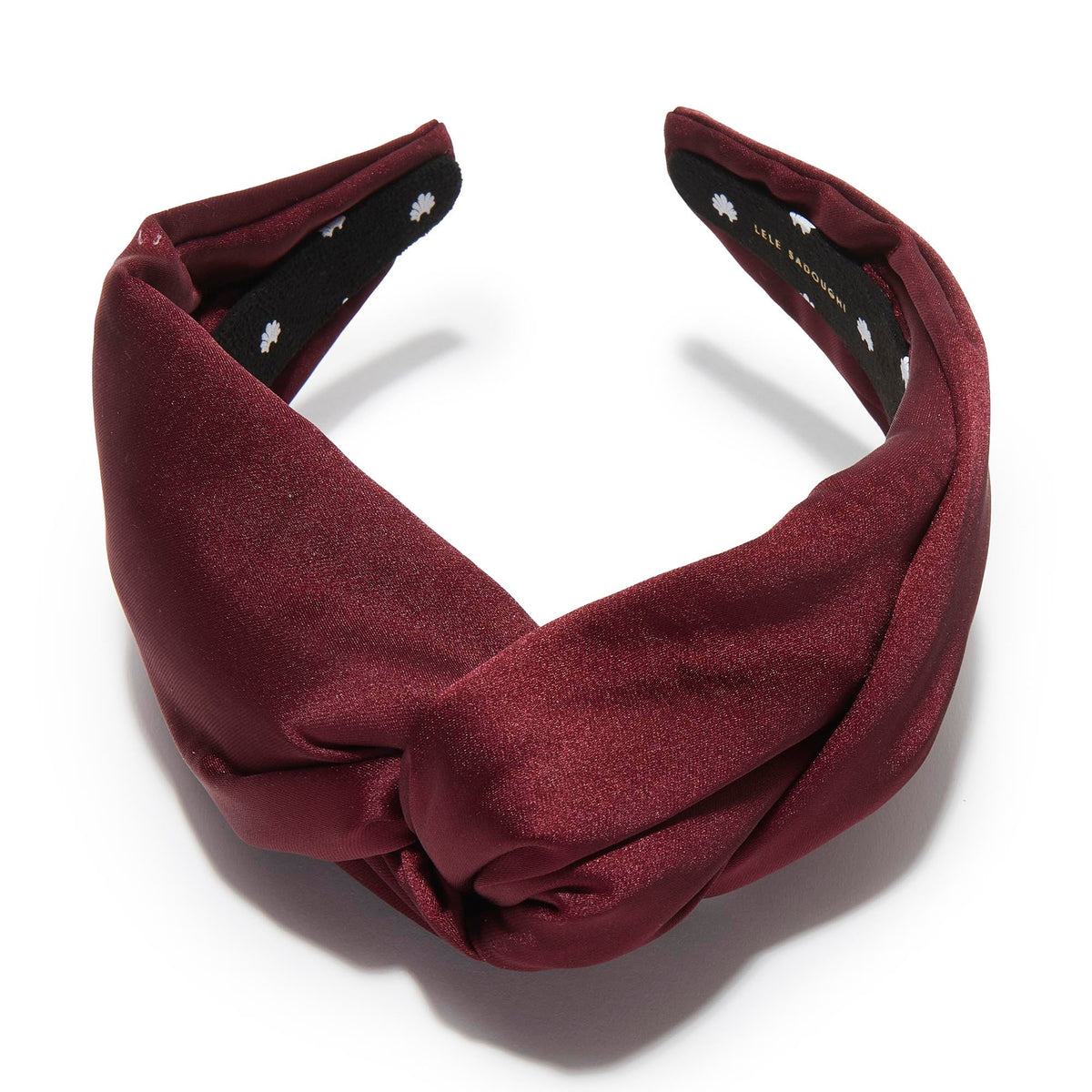 Lele Sadoughi HEADBANDS PLUM GRETA SILK HEADBAND