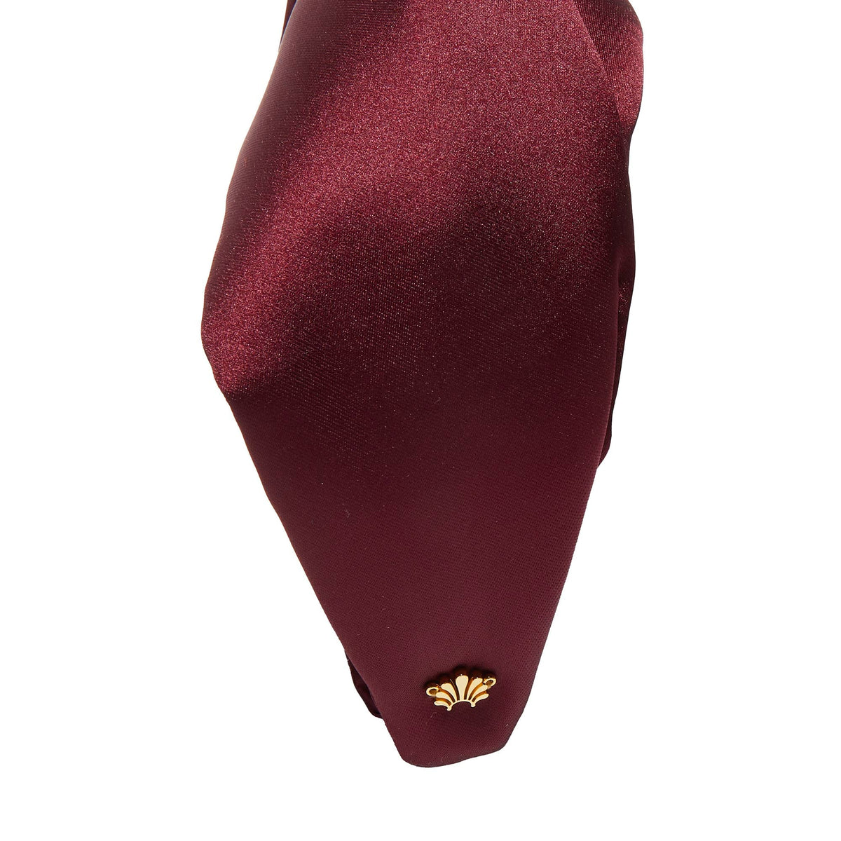 Lele Sadoughi HEADBANDS PLUM GRETA SILK HEADBAND