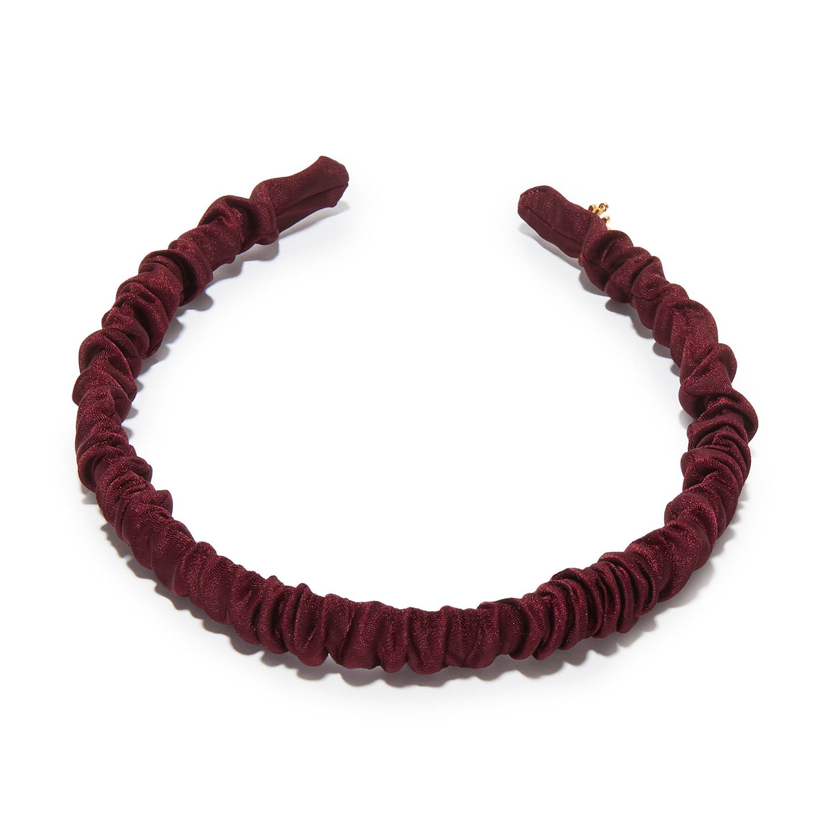 Lele Sadoughi HEADBANDS PLUM JESSIE SILK HEADBAND