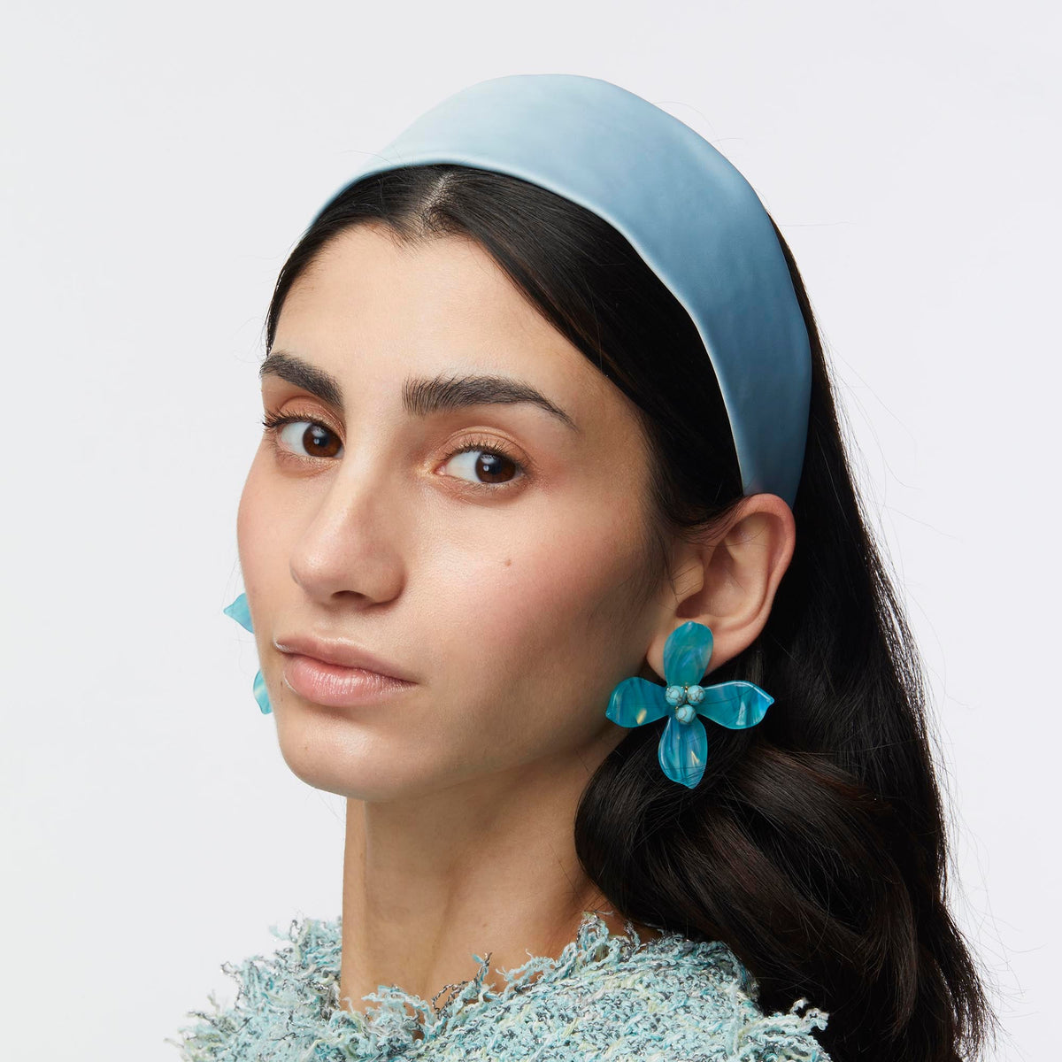 LELE SADOUGHI HEADBANDS POWDER BLUE BRIGITTE HEADBAND