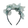 Lele Sadoughi HEADBANDS POWDER BLUE MAGNOLIA FLORAL BOUQUET HEADBAND