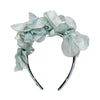 Lele Sadoughi HEADBANDS POWDER BLUE MAGNOLIA FLORAL BOUQUET HEADBAND