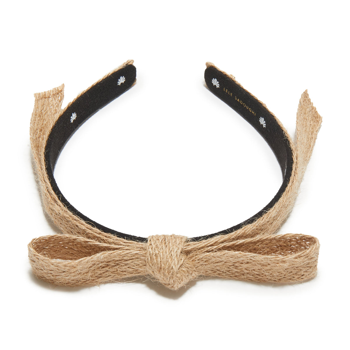 Lele Sadoughi HEADBANDS RAFFIA BARDOT RIBBON SLIM HEADBAND