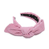 Lele Sadoughi HEADBANDS RED HOLLY SEERSUCKER HEADBAND