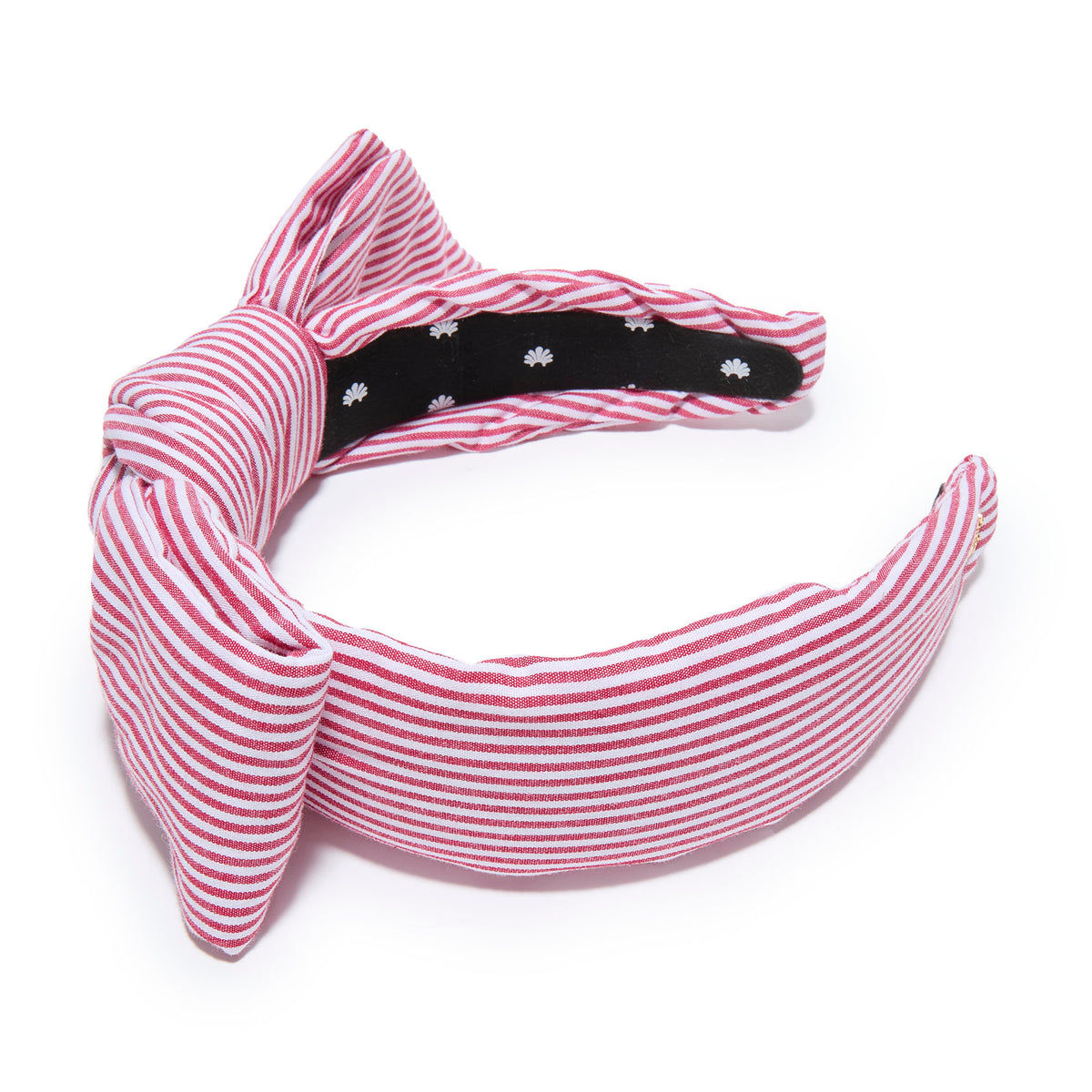 Lele Sadoughi HEADBANDS RED HOLLY SEERSUCKER HEADBAND