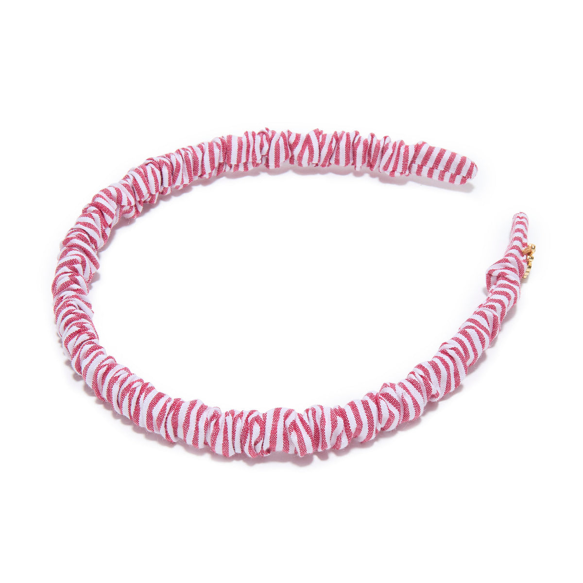 Lele Sadoughi HEADBANDS RED JESSIE SEERSUCKER HEADBAND
