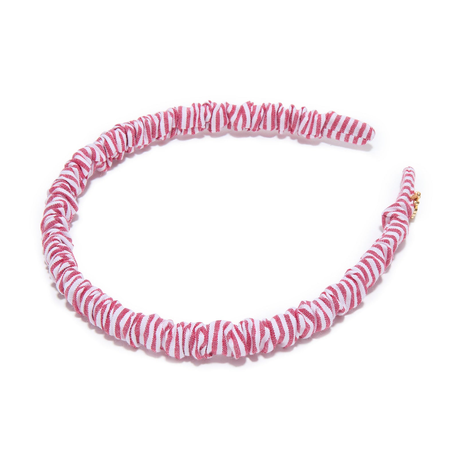 Lele Sadoughi HEADBANDS RED JESSIE SEERSUCKER HEADBAND
