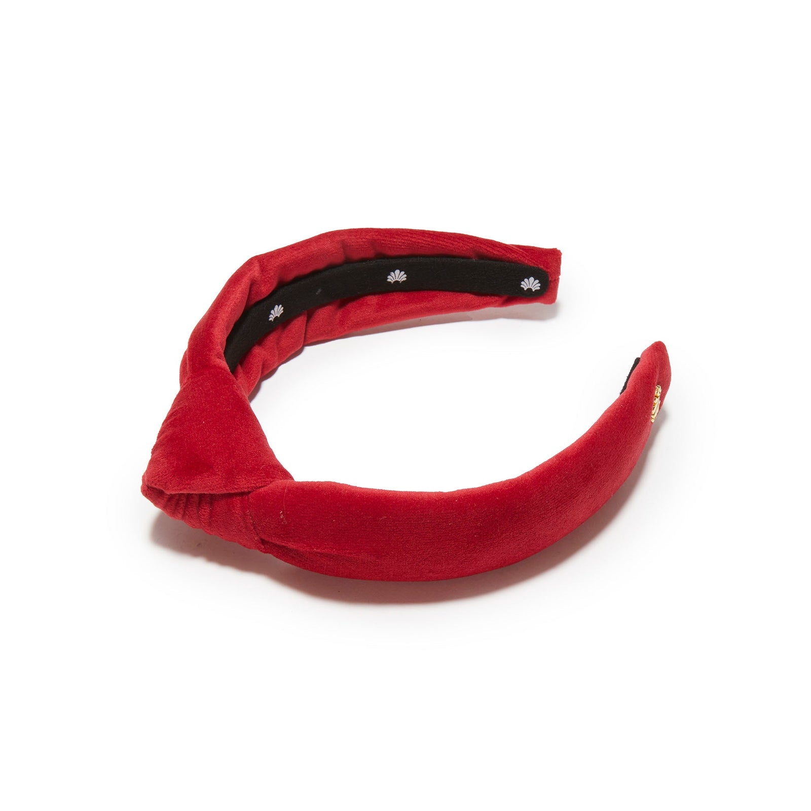 Lele Sadoughi HEADBANDS RED KIDS VELVET KNOTTED HEADBAND