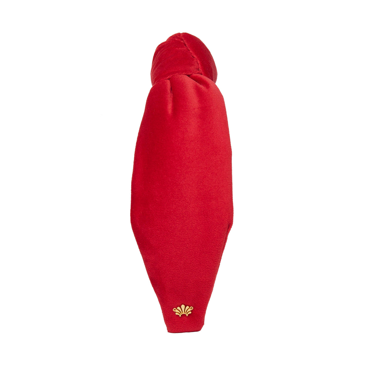 Lele Sadoughi HEADBANDS RED VELVET KNOTTED HEADBAND