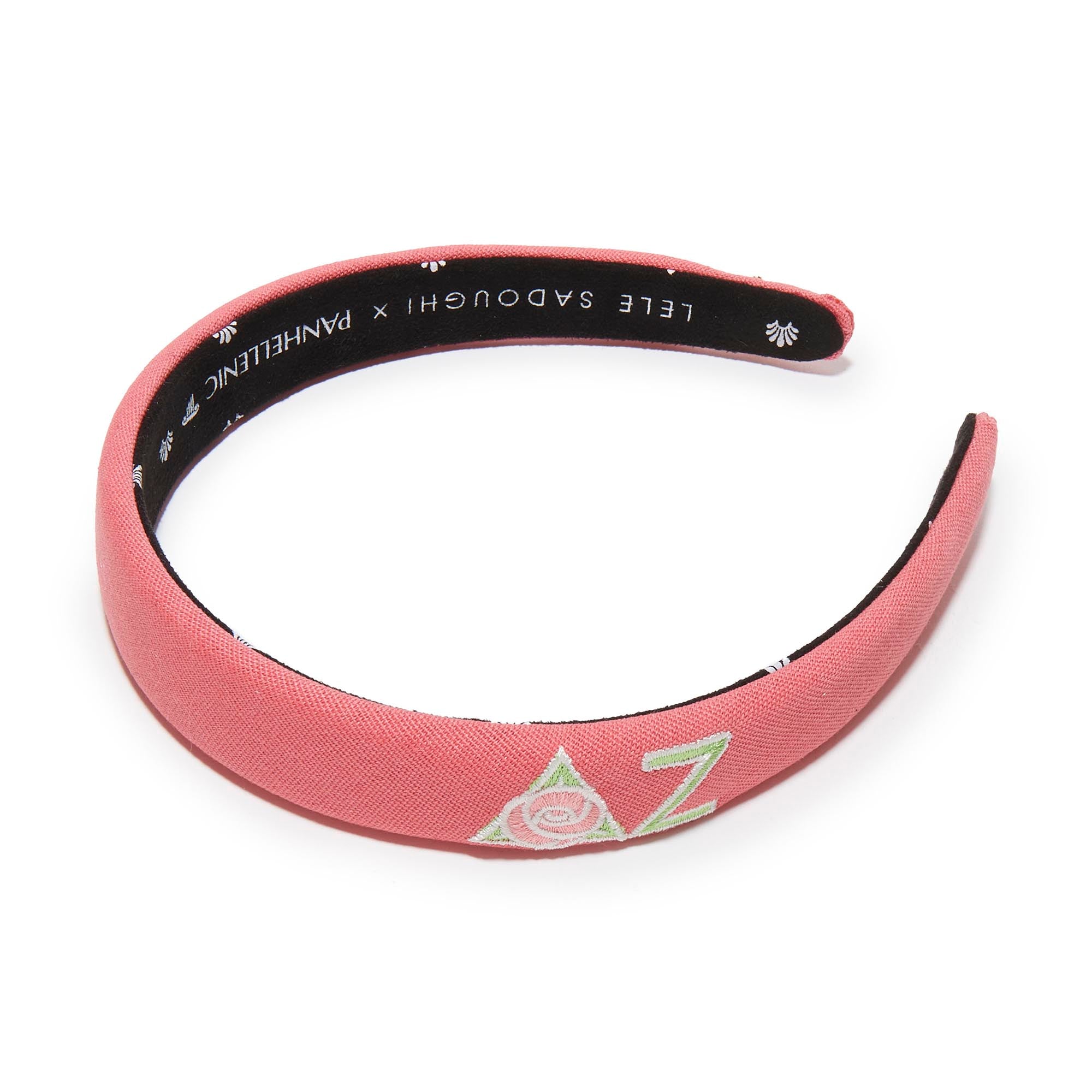 LELE SADOUGHI HEADBANDS ROSE PINK DELTA ZETA CHARLOTTE HEADBAND