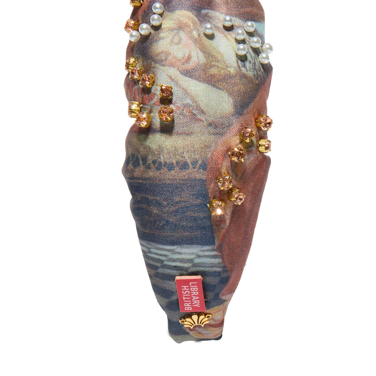 Lele Sadoughi HEADBANDS ROSE SLEEPING BEAUTY IN THE WOOD KNOTTED HEADBAND