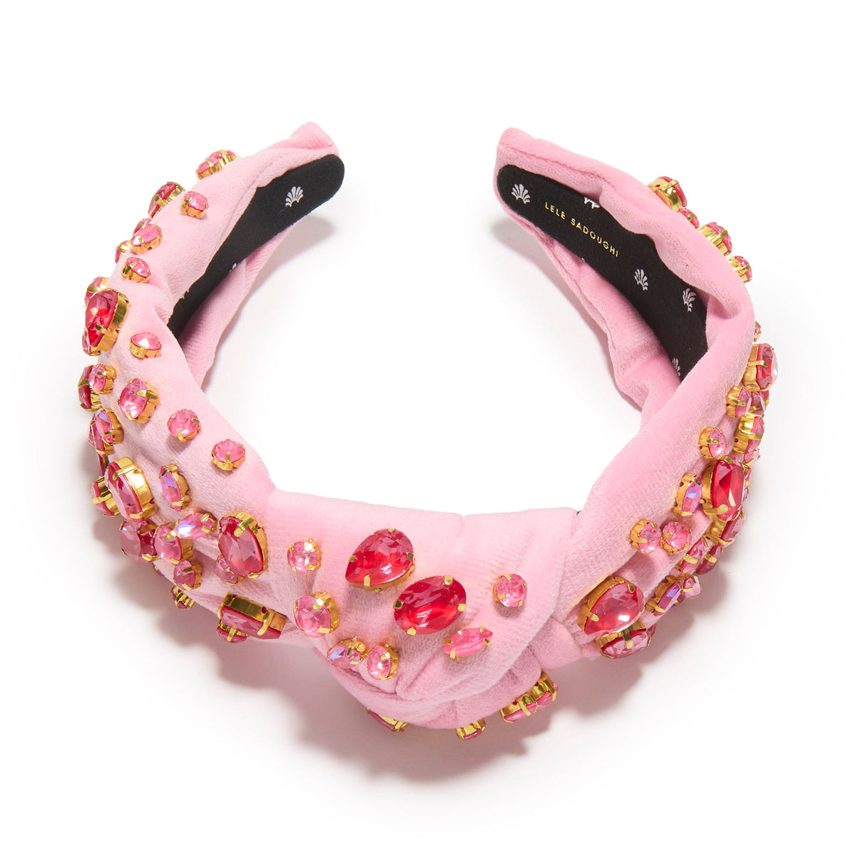 Lele Sadoughi HEADBANDS ROSE SWAROVSKI® TRESOR KNOTTED HEADBAND