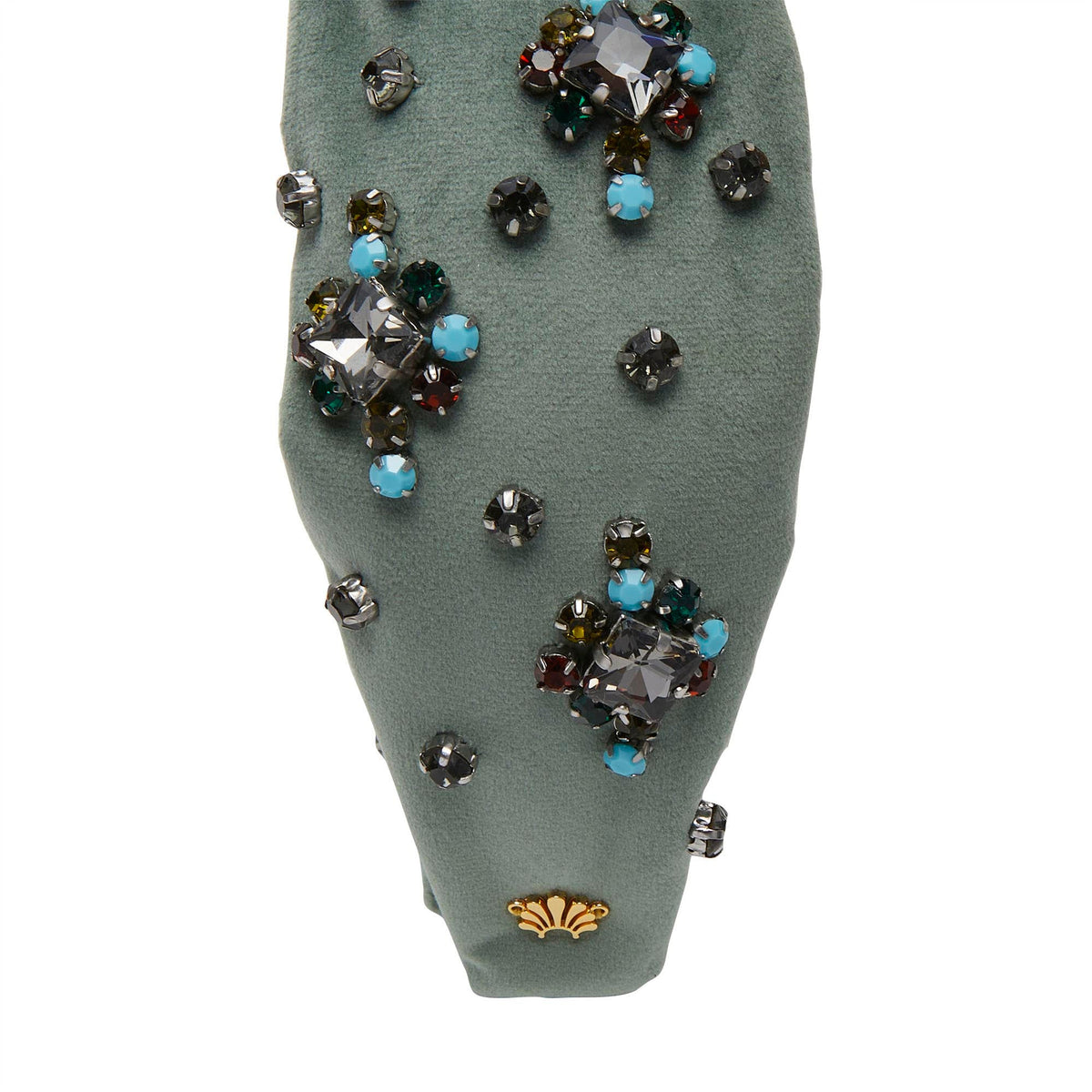 Lele Sadoughi HEADBANDS SAGE KNOTTED TWINKLE CRYSTAL HEADBAND