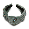 Lele Sadoughi HEADBANDS SAGE KNOTTED TWINKLE CRYSTAL HEADBAND