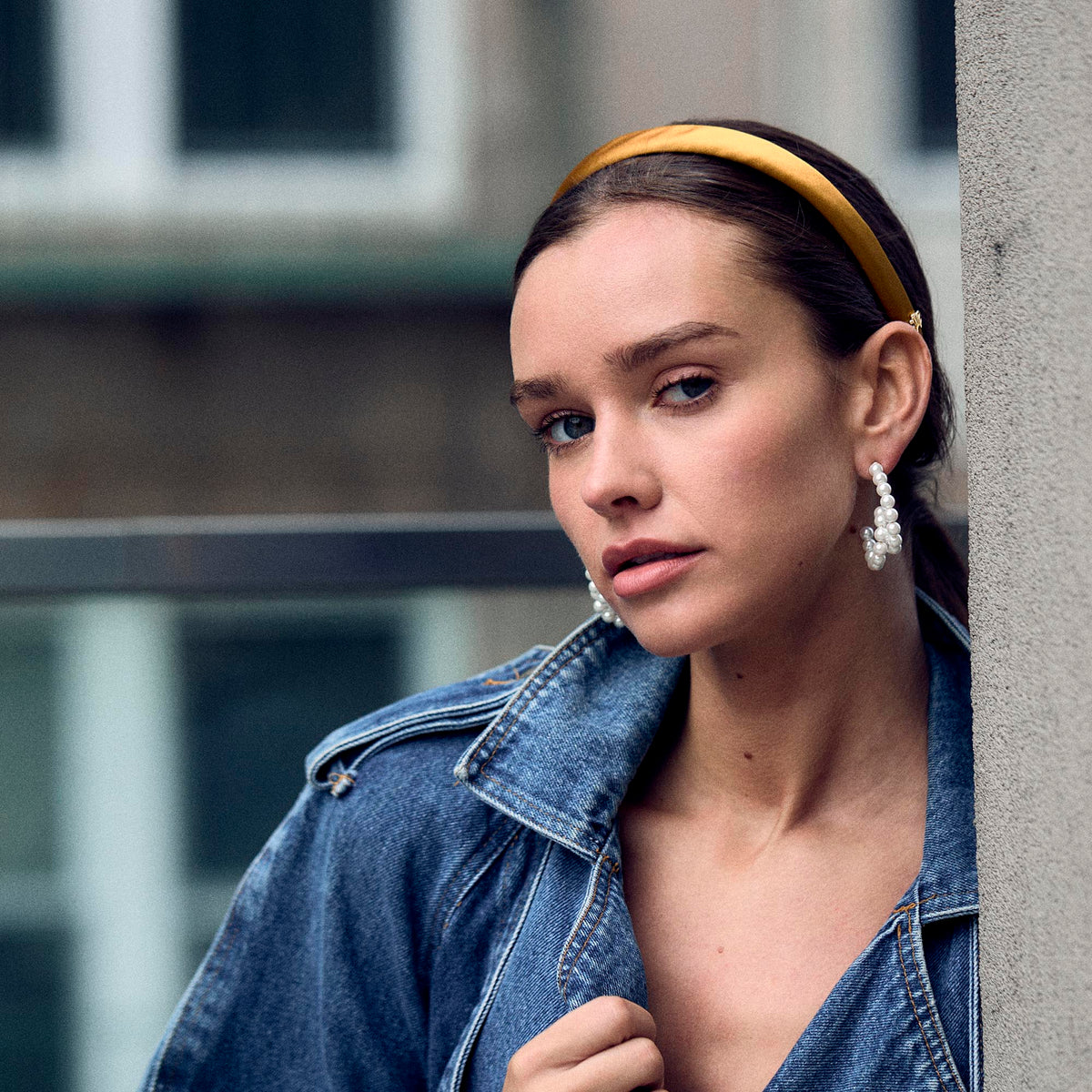 Lele Sadoughi HEADBANDS SANDALWOOD GIGI SILK HEADBAND