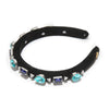 Lele Sadoughi HEADBANDS SAPPHIRE TURQUOISE GIGI SWAROVSKI CRYSTAL GEM HEADBAND