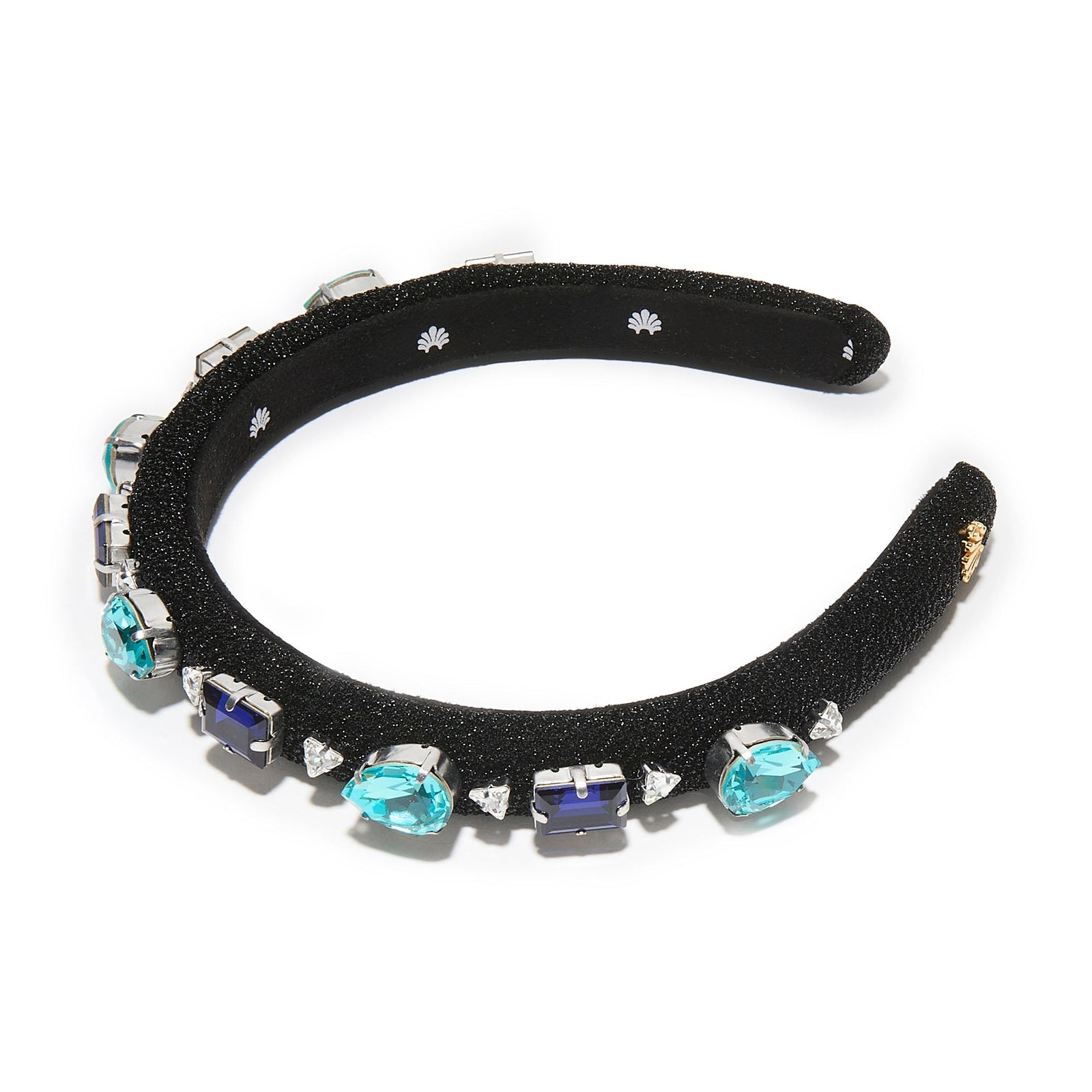 Lele Sadoughi HEADBANDS SAPPHIRE TURQUOISE GIGI SWAROVSKI CRYSTAL GEM HEADBAND