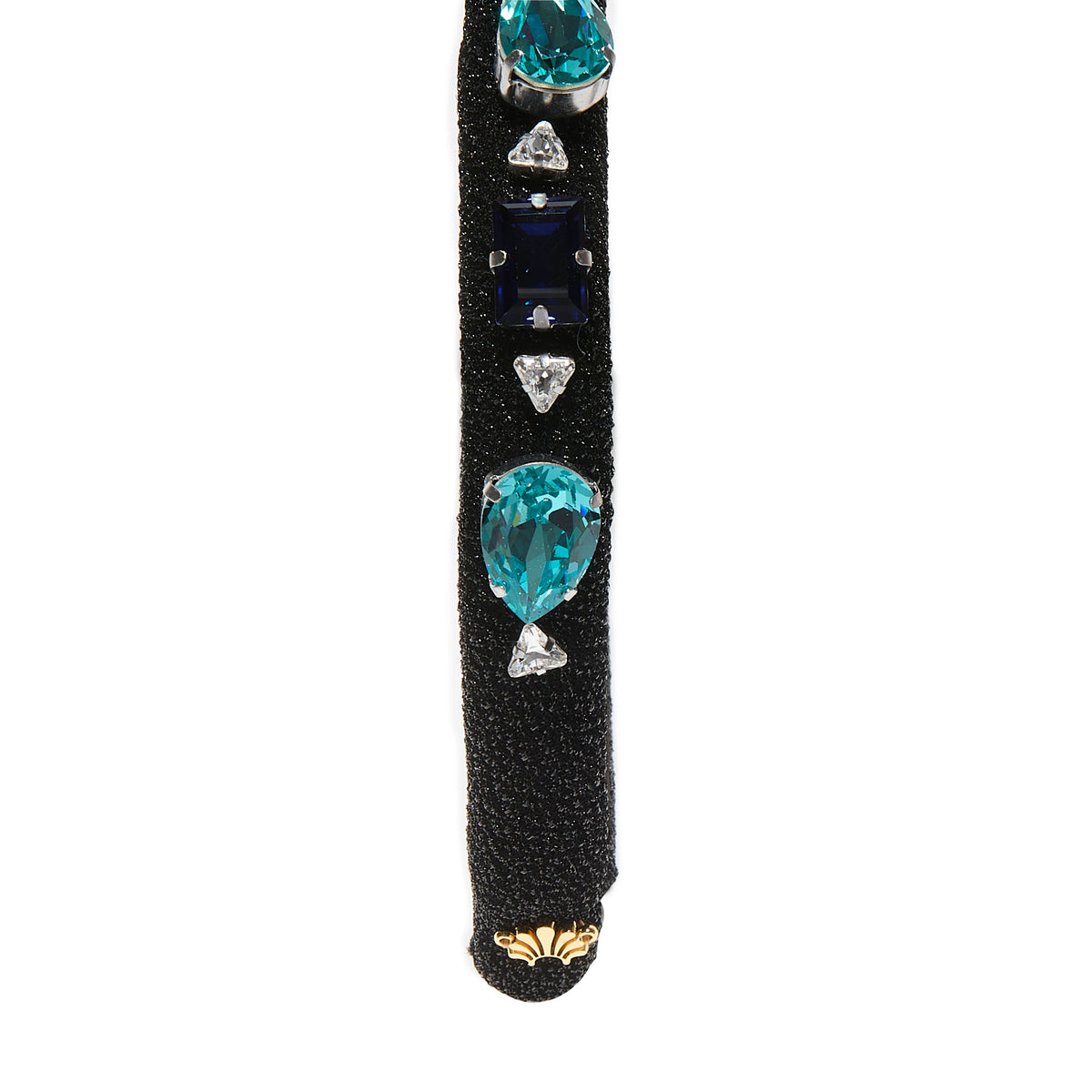 Lele Sadoughi HEADBANDS SAPPHIRE TURQUOISE GIGI SWAROVSKI CRYSTAL GEM HEADBAND