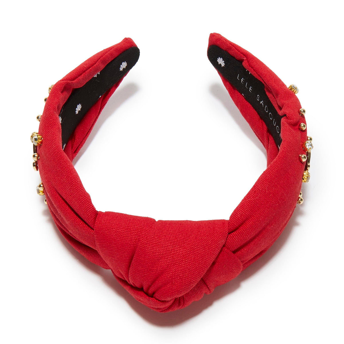 LELE SADOUGHI HEADBANDS SCARLET ALPHA CHI OMEGA KNOTTED HEADBAND