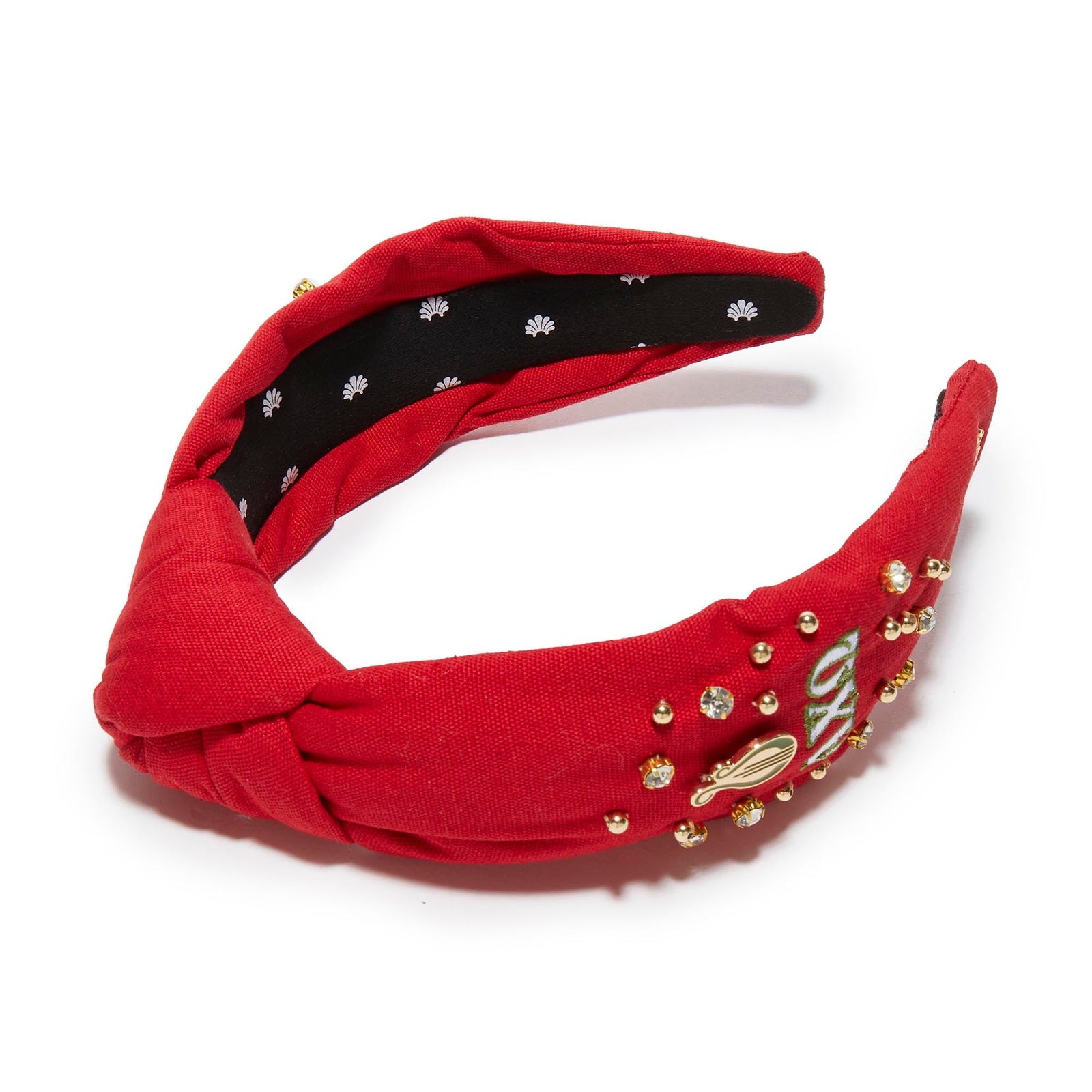 LELE SADOUGHI HEADBANDS SCARLET ALPHA CHI OMEGA KNOTTED HEADBAND