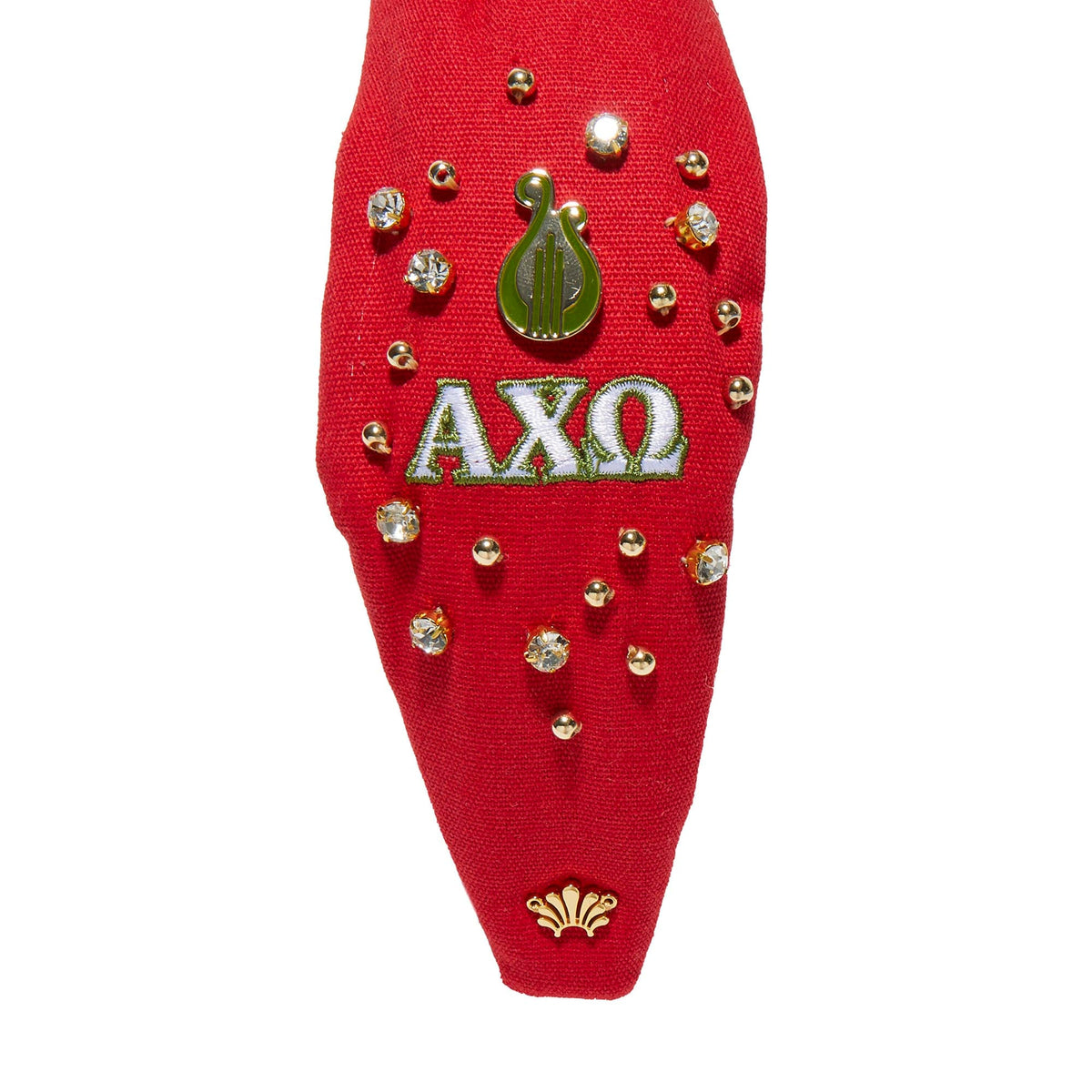 LELE SADOUGHI HEADBANDS SCARLET ALPHA CHI OMEGA KNOTTED HEADBAND