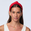 LELE SADOUGHI HEADBANDS SCARLET ALPHA CHI OMEGA KNOTTED HEADBAND