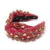 Lele Sadoughi HEADBANDS SCARLET GRETA CRYSTAL FOLK HEADBAND