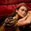 Lele Sadoughi HEADBANDS SCARLET GRETA CRYSTAL FOLK HEADBAND