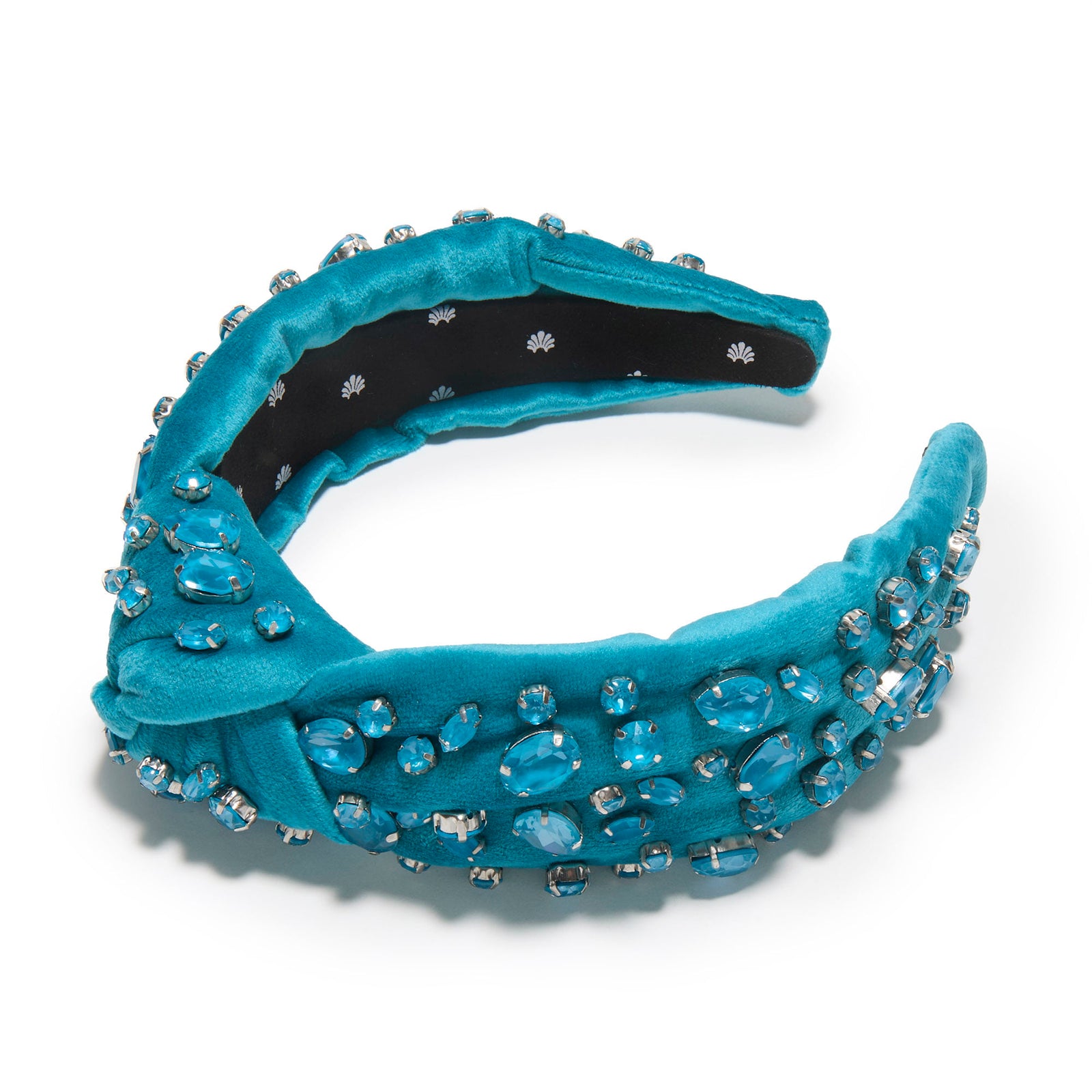 Lele Sadoughi HEADBANDS SEA GLASS SWAROVSKI® TRESOR KNOTTED HEADBAND