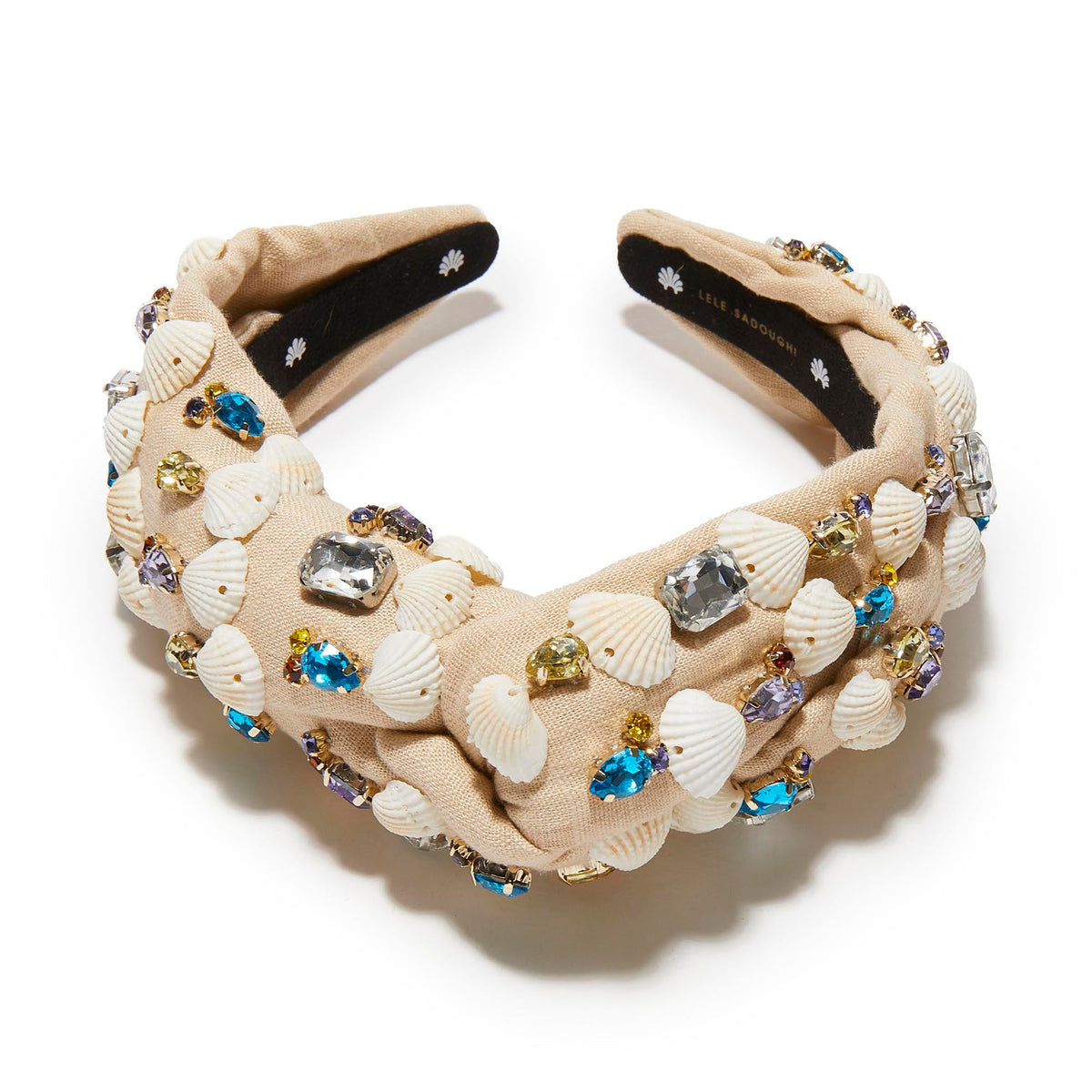 LELE SADOUGHI HEADBANDS SEA JEWEL MARLENE PEARL SHELL HEADBAND