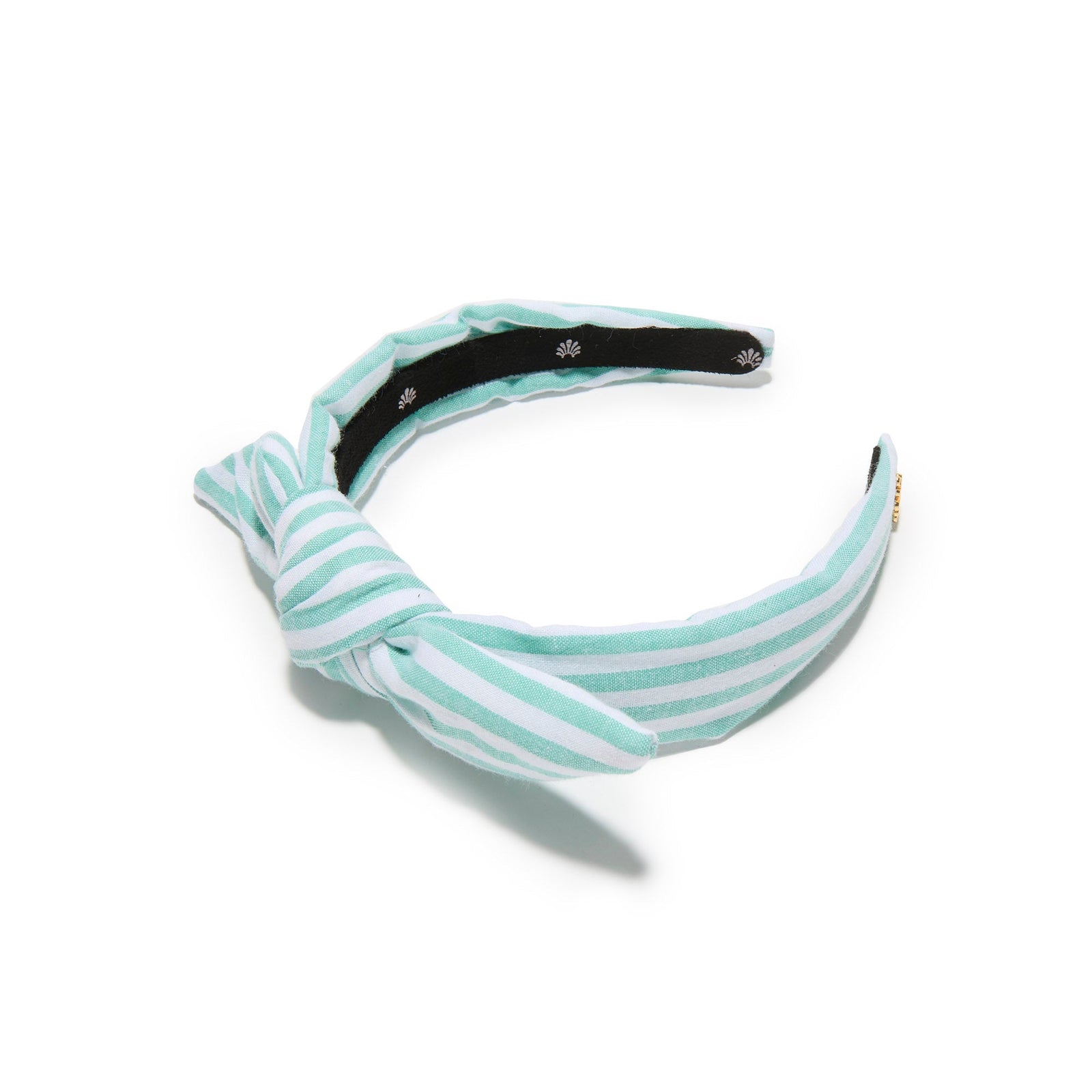 Lele Sadoughi HEADBANDS SEAFOAM  KIDS BOW CABANA STRIPED  HEADBAND