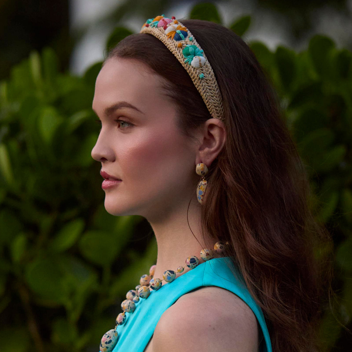 Lele Sadoughi HEADBANDS SHORELINE CHARLOTTE SEASHELL HEADBAND