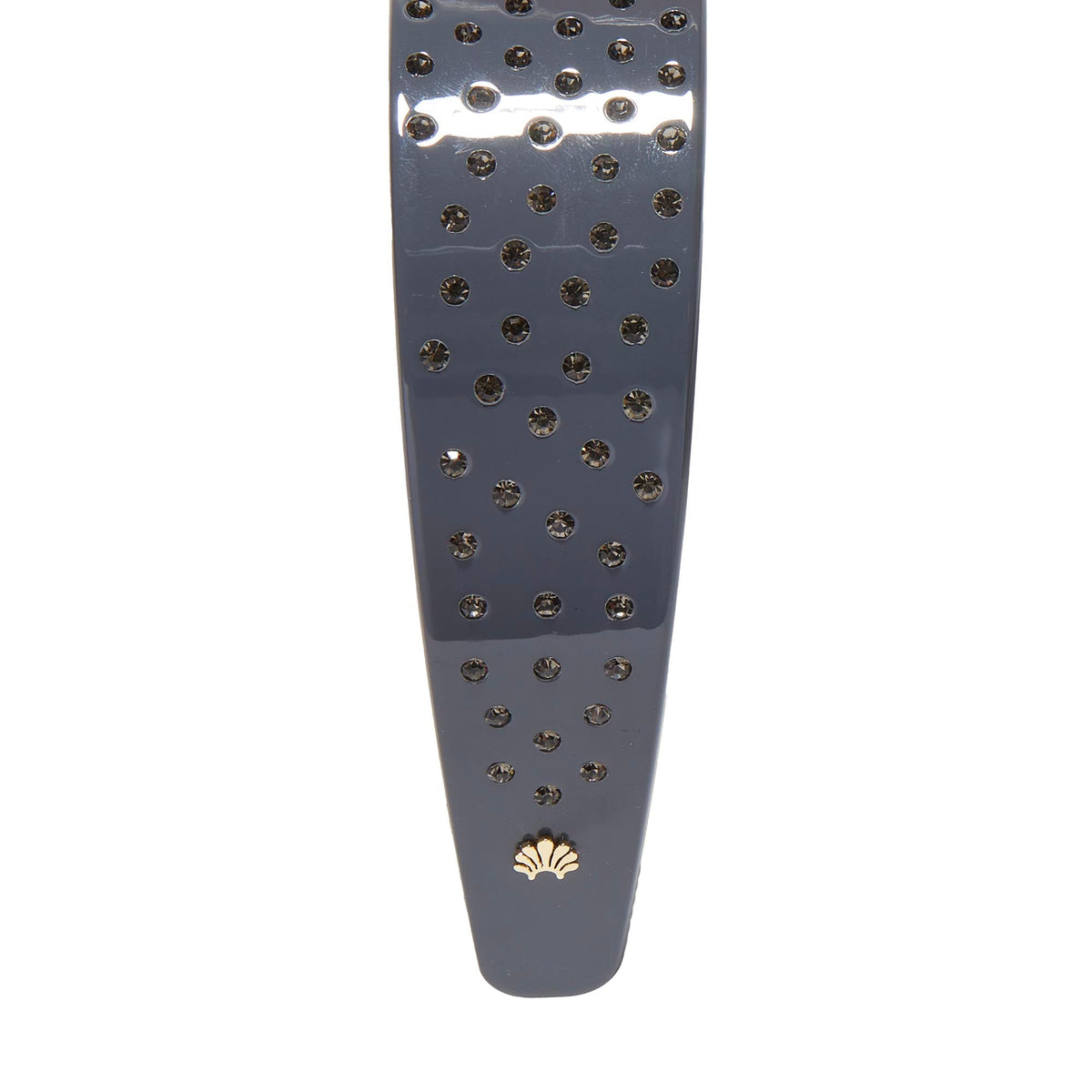 Lele Sadoughi HEADBANDS SLATE GRAY CHER CRYSTAL ACETATE HEADBAND