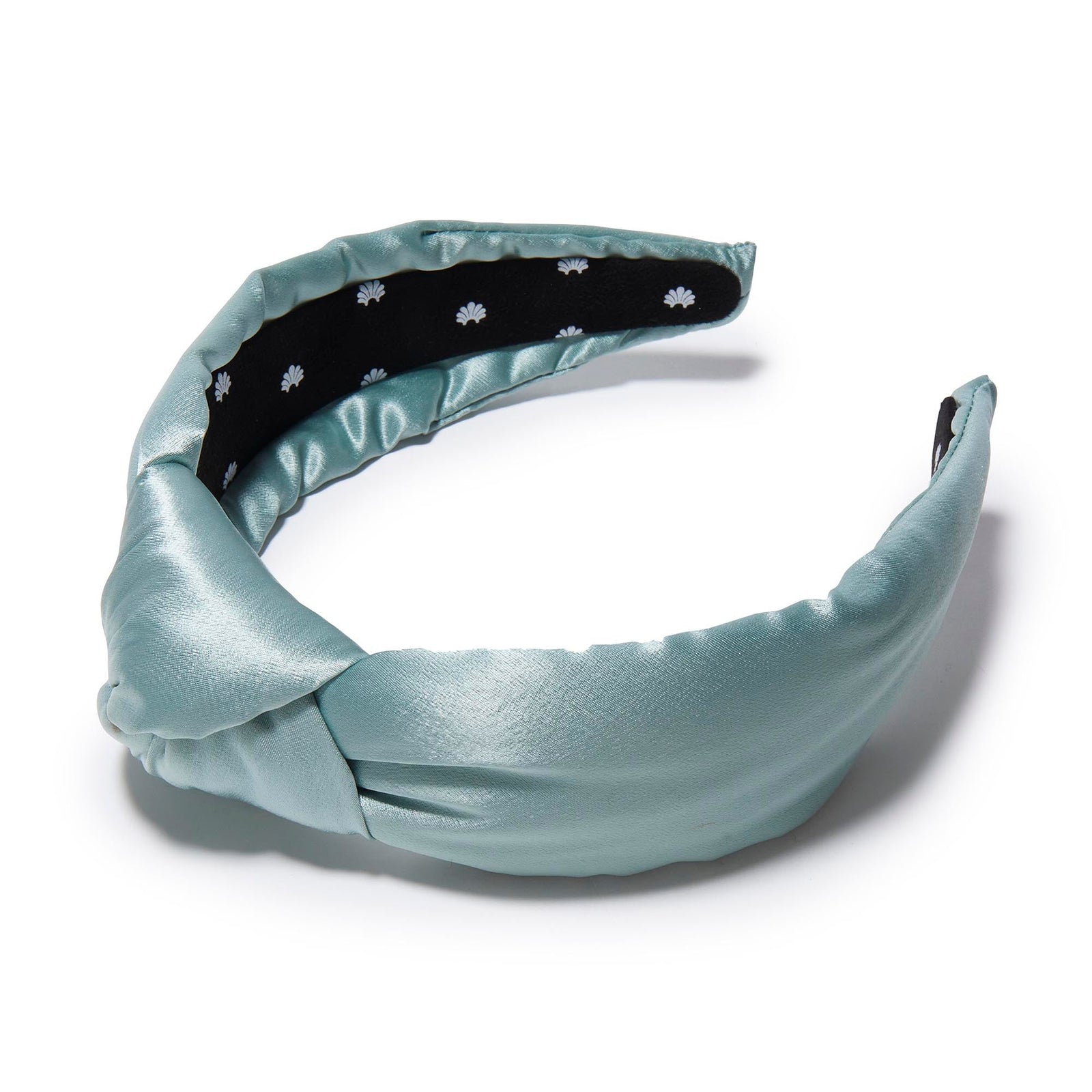 LELE SADOUGHI HEADBANDS STONE BLUE KNOTTED SILK HEADBAND