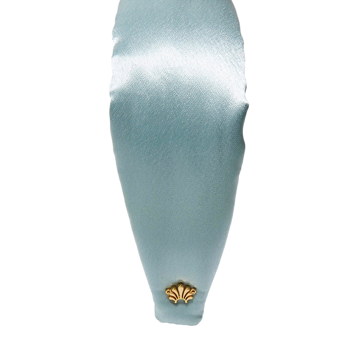 LELE SADOUGHI HEADBANDS STONE BLUE KNOTTED SILK HEADBAND