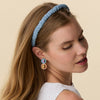 Lele Sadoughi HEADBANDS STONE WASH JESSIE DENIM HEADBAND