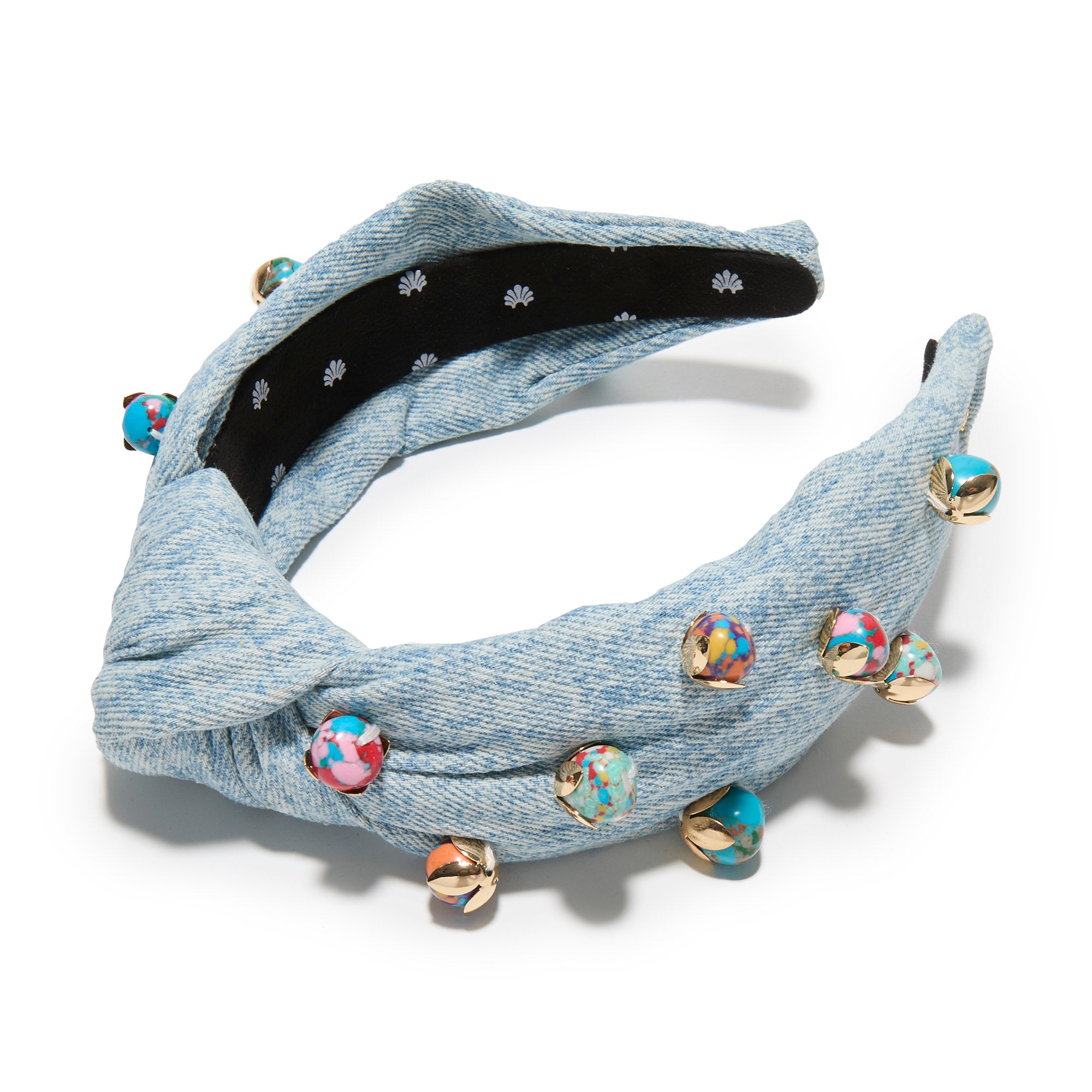 Lele Sadoughi HEADBANDS STONE WASH KNOTTED TERRAZO MEDLEY HEADBAND