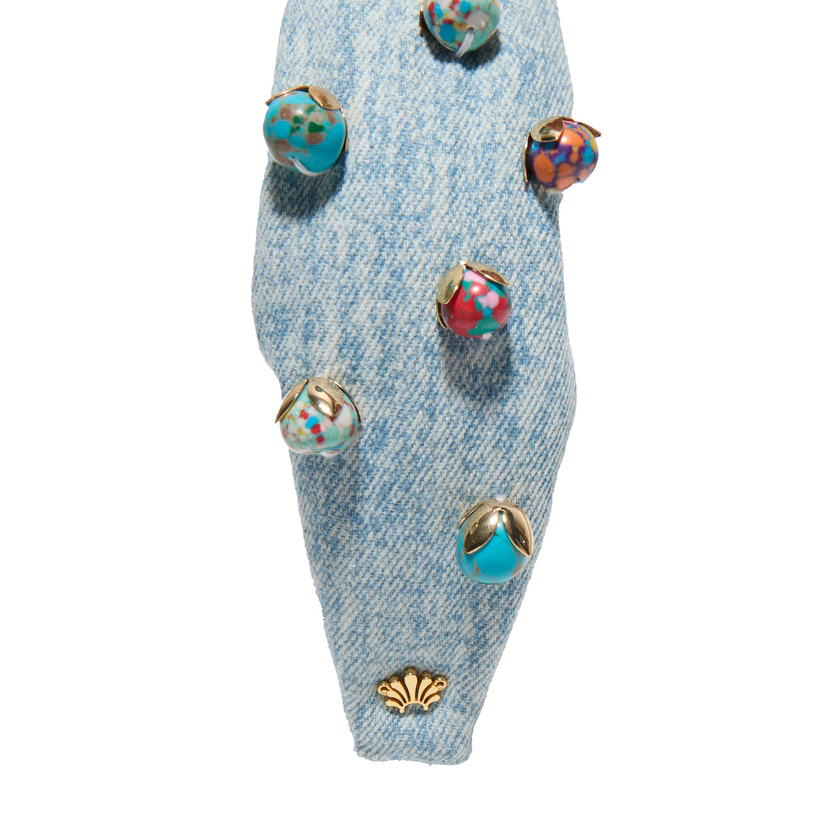 Lele Sadoughi HEADBANDS STONE WASH KNOTTED TERRAZO MEDLEY HEADBAND