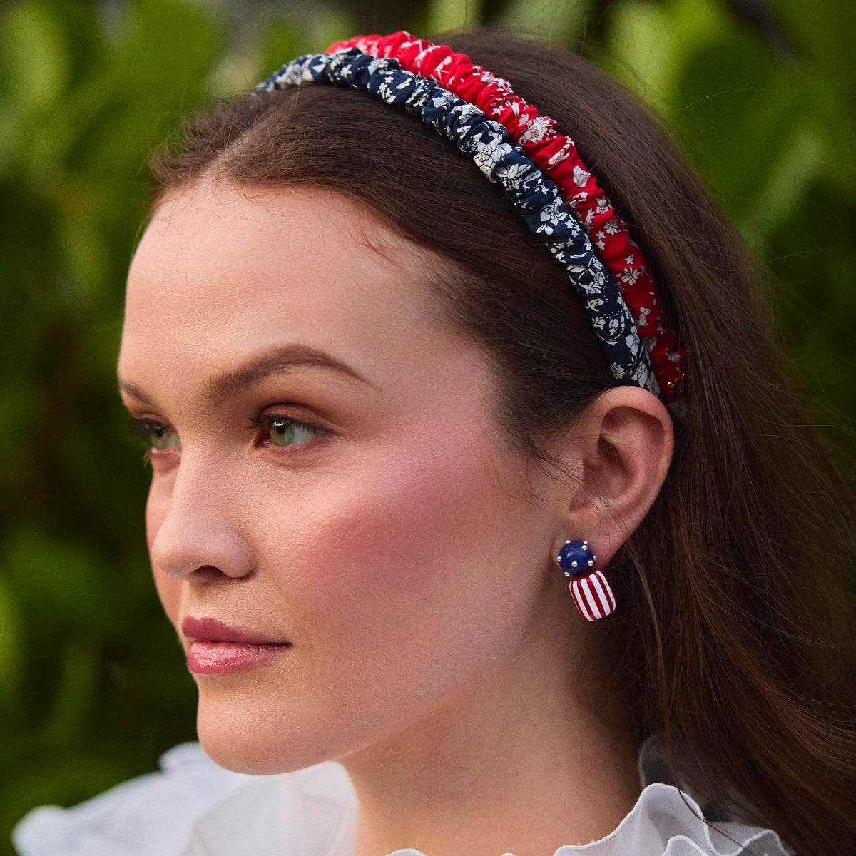 Lele Sadoughi HEADBANDS SUNSET BLOOMS JESSIE AMERICANA LIBERTY HEADBAND