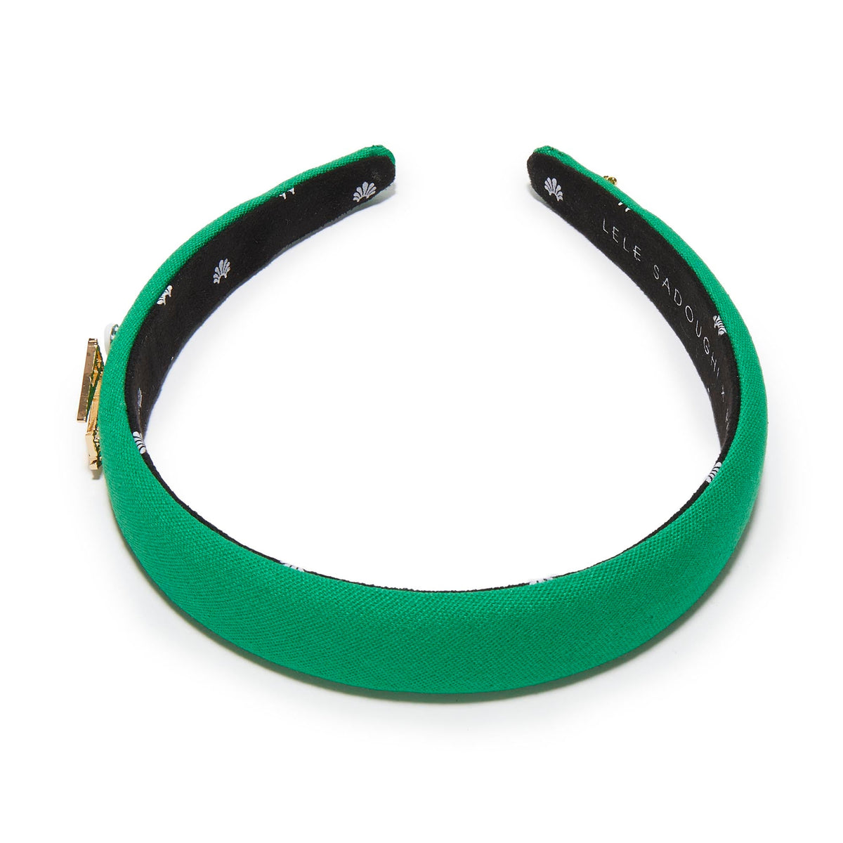 LELE SADOUGHI HEADBANDS SUPPORT GREEN ALPHA EPSILON PHI CHARLOTTE HEADBAND