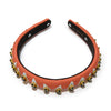 Lele Sadoughi HEADBANDS THE MET X LELE CARNELIAN GIGI EGYPTIAN EMBELLISHED HEADBAND