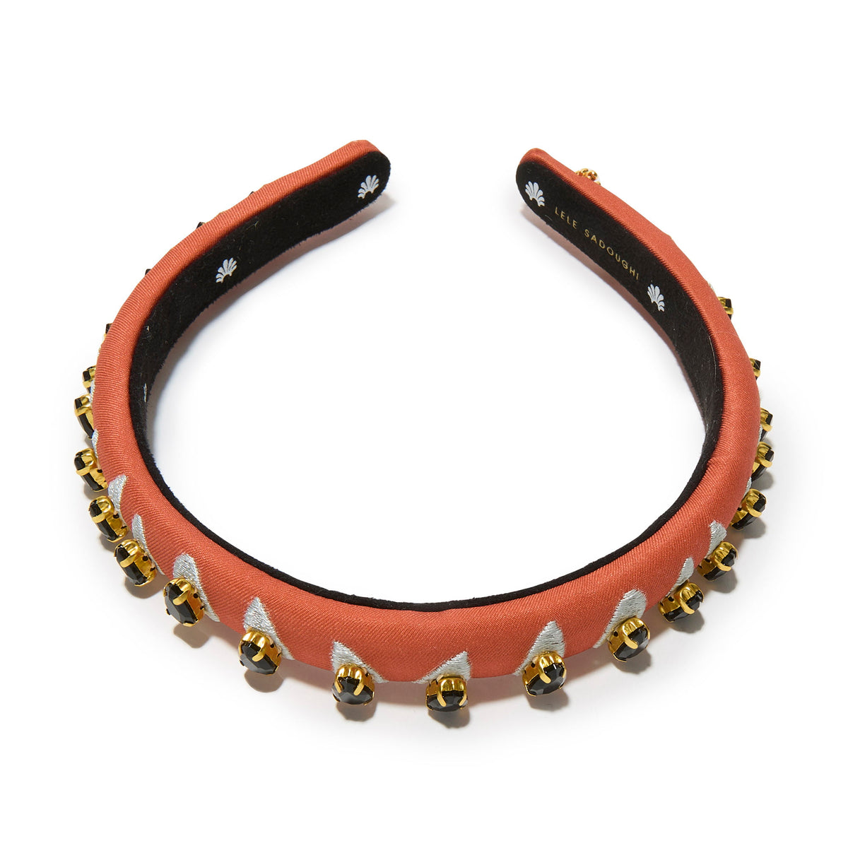Lele Sadoughi HEADBANDS THE MET X LELE CARNELIAN GIGI EGYPTIAN EMBELLISHED HEADBAND