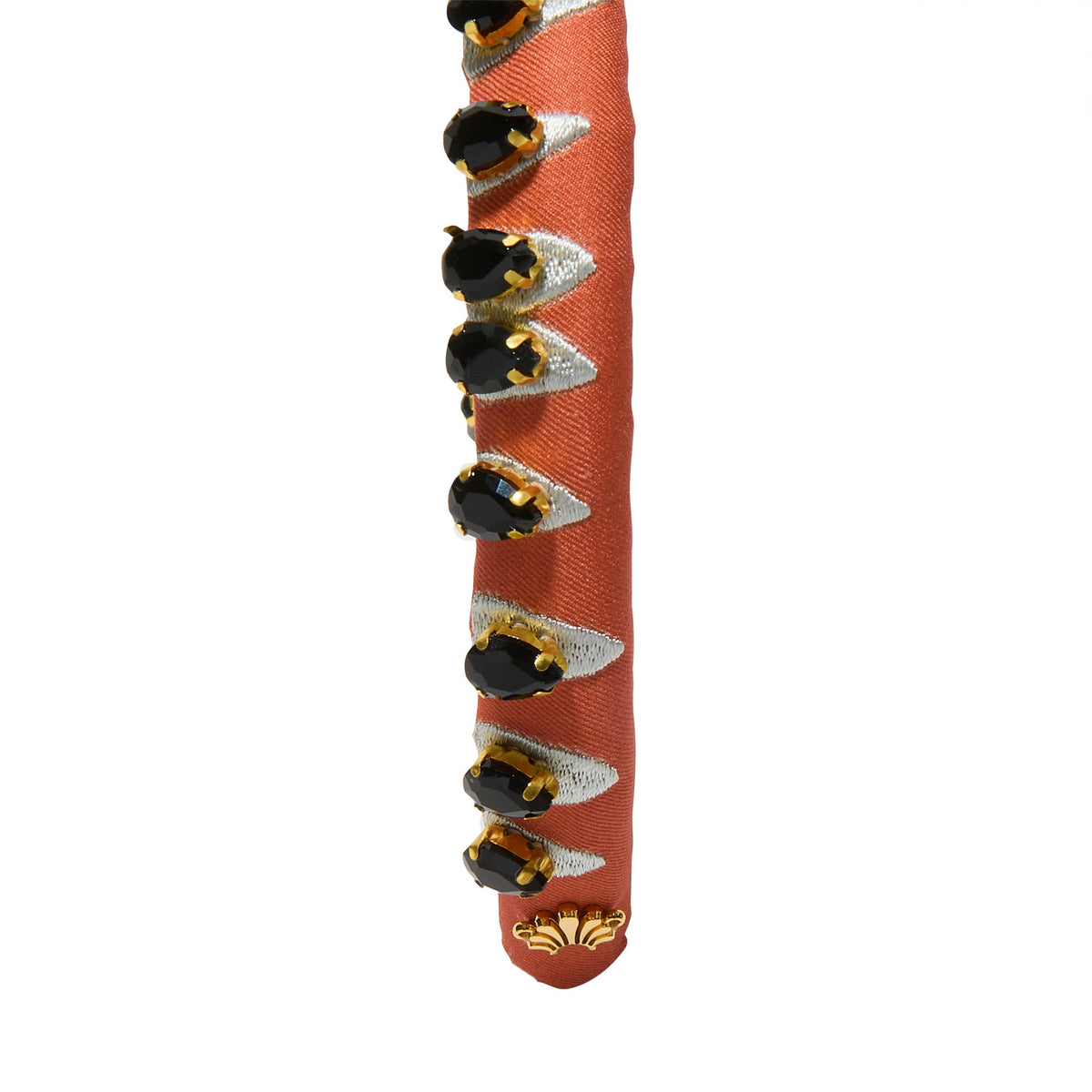 Lele Sadoughi HEADBANDS THE MET X LELE CARNELIAN GIGI EGYPTIAN EMBELLISHED HEADBAND