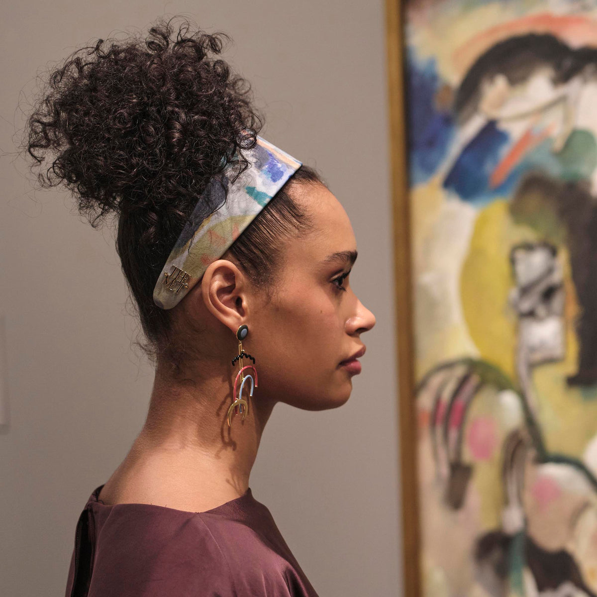 Lele Sadoughi HEADBANDS THE MET X LELE KANDINSKY IMPROVISATION 27 BRIGITTE EMBELLISHED HEADBAND