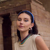 Lele Sadoughi HEADBANDS THE MET X LELE LAPIS GIGI EGYPTIAN EMBELLISHED HEADBAND