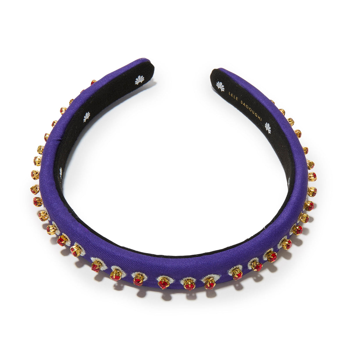 Lele Sadoughi HEADBANDS THE MET X LELE LAPIS GIGI EGYPTIAN EMBELLISHED HEADBAND